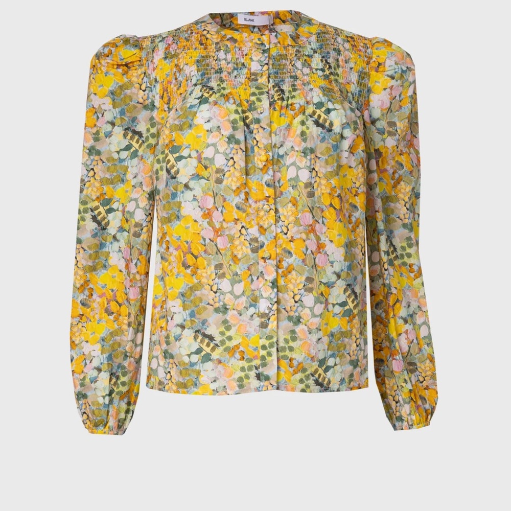 Yellow Floral Printed Blouse